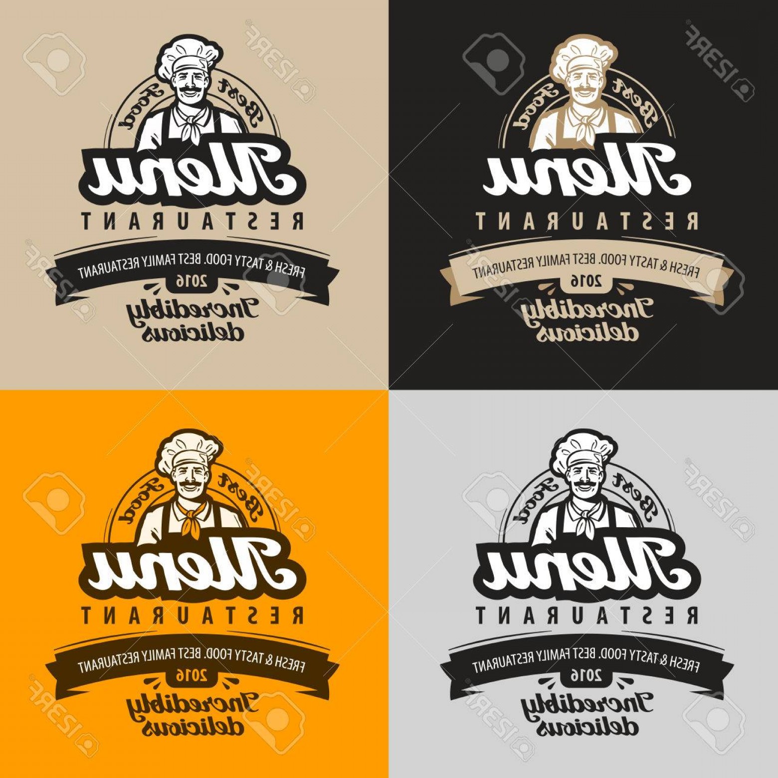 1560x1560 Photostock Vector Menu Restaurant Cafe Vector Eatery Diner Chef