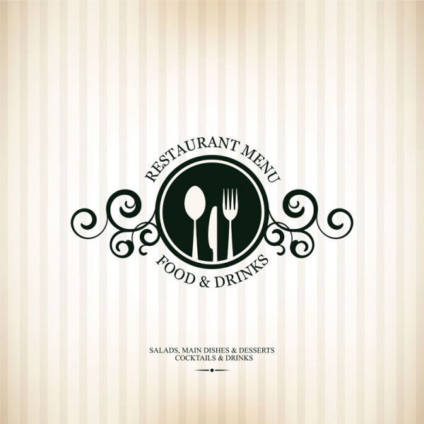 600x600 Designer European Menu Templates Vector