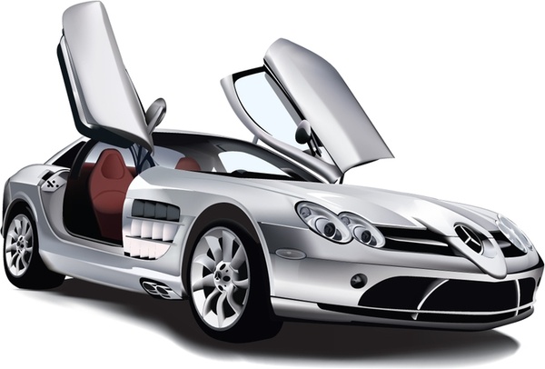 600x406 Mercedes Benz Slr Mclaren Free Vector In Adobe Illustrator