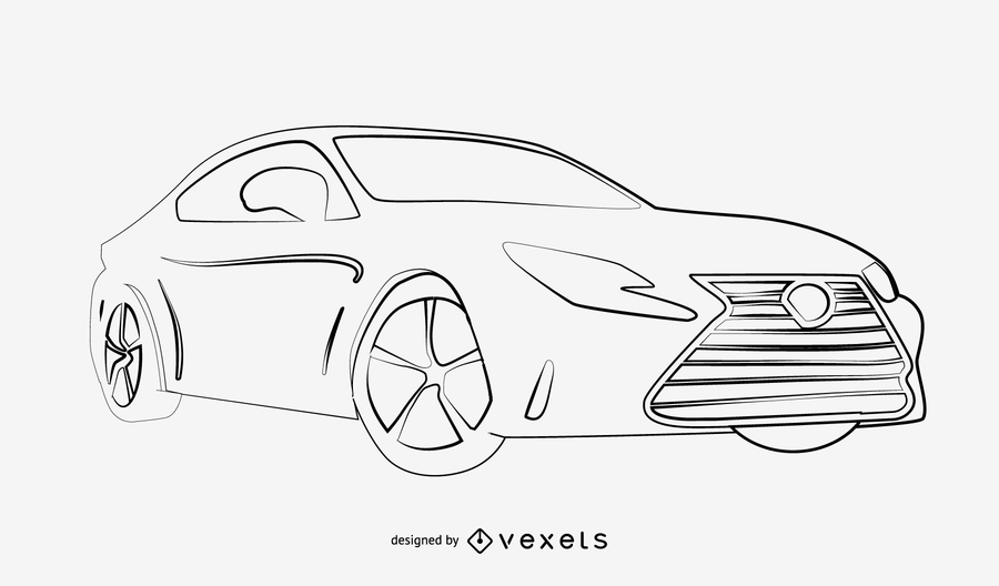 900x528 Sketchy Traced Mercedes Benz Sl