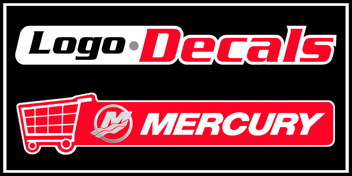 1200x600 Mercury Outboard Decals Stickers