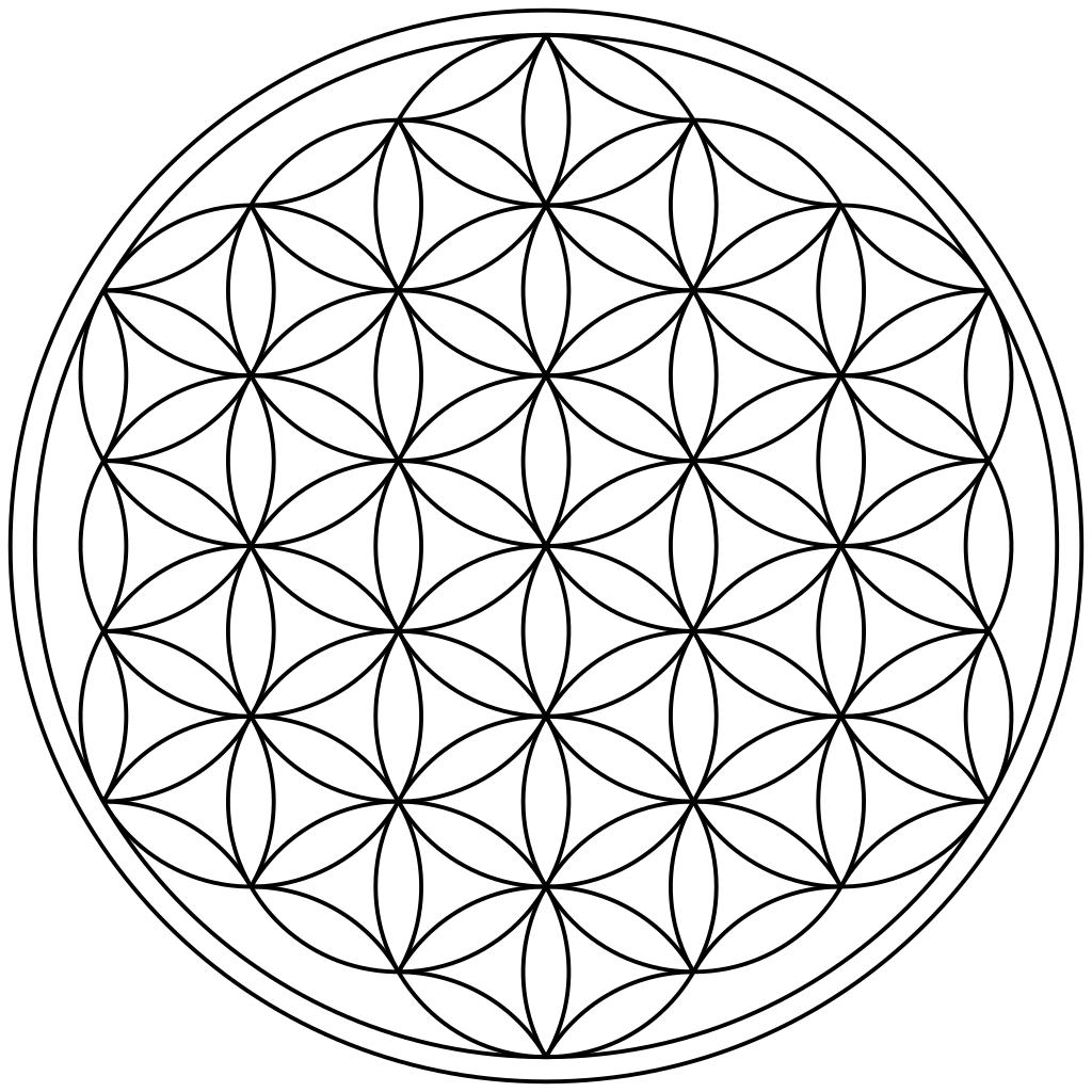 1024x1024 Flower Of Life Vector Png