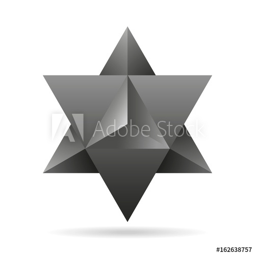 500x500 Sacred Geometry Merkaba Thin Line Geometric Triangle Shape