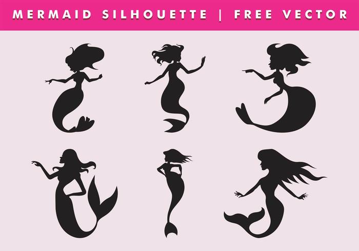 Mermaid Silhouette Vector 700x490 Mermaid Silhouette Vector