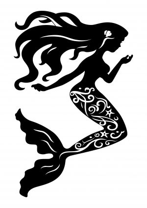 Mermaid Silhouette Free Vector In Encapsulated Postscript 300x425 Mermaid Silhouette Free Vector In Encapsulated Postscript