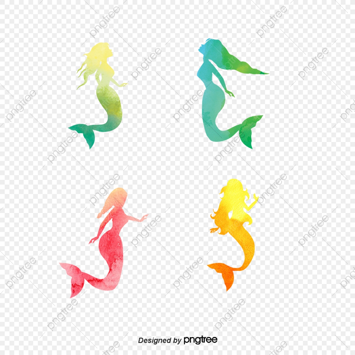 Color Mermaid Silhouette, Mermaid, Fairy Tale, Sketch Png 1200x1200 Color Mermaid Silhouette, Mermaid, Fairy Tale, Sketch Png