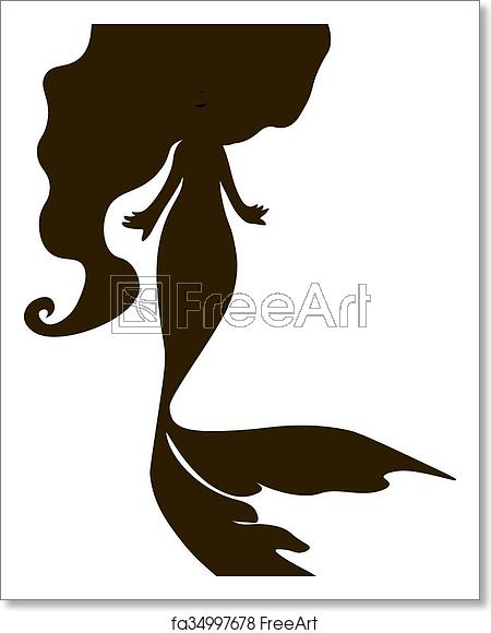 Free Art Print Of Mermaid Silhouette Vector Illustration Vector 450x580 Free Art Print Of Mermaid Silhouette Vector Illustration Vector