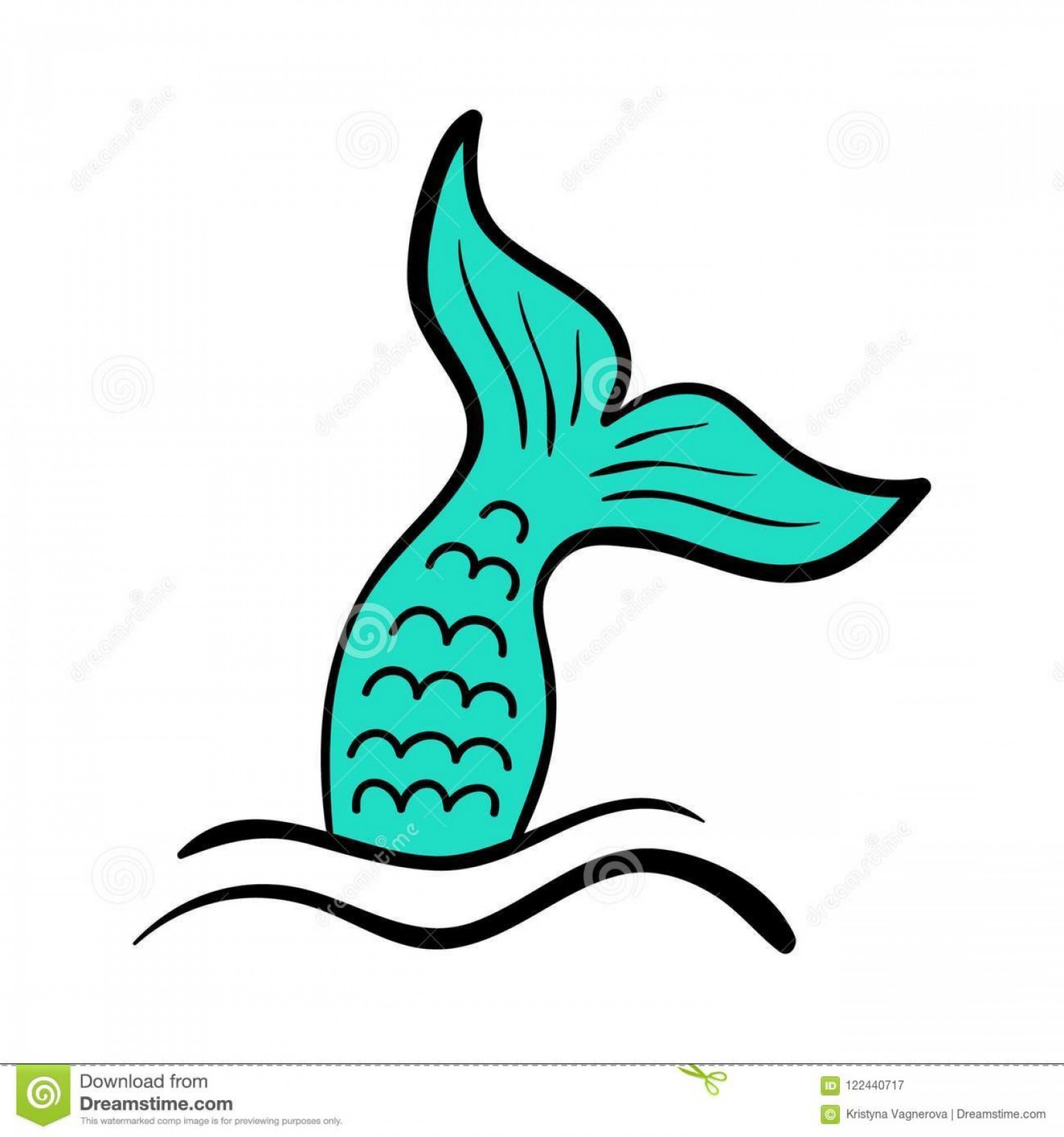 Mermaid Tail Vector At Collection Of Mermaid Tail Vector Free For Personal Use 6192