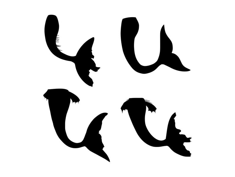 794x596 Mermaid Tails Cutting Vector Mermaid Laser Etsy