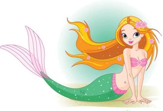540x368 Mermaid Tail Free Vector Download