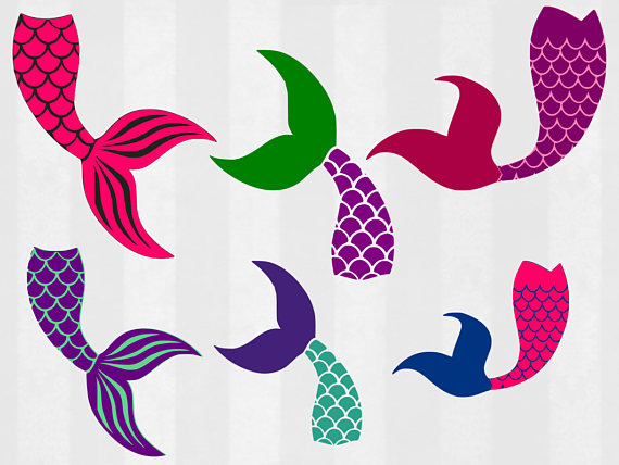 570x428 Mermaid Tail Silhouette Vector Printable
