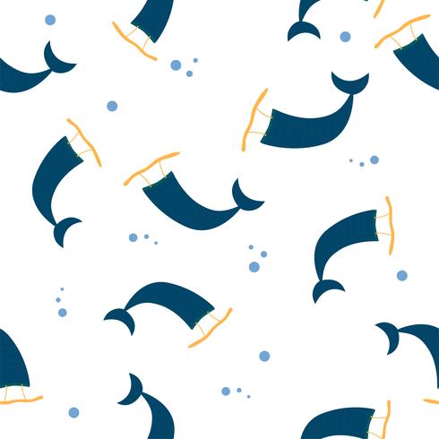 490x490 Pattern Of Mermaid Tail Isolated On White Background Vector