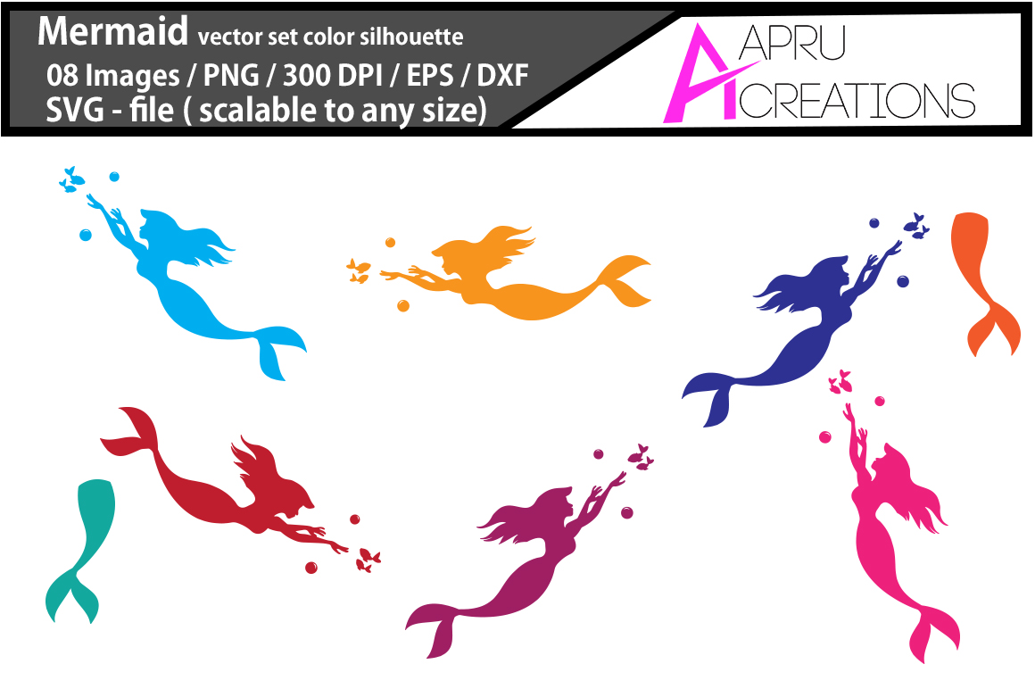 1160x772 Mermaid Vector Graphic