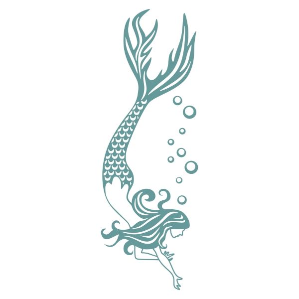 Mermaid Clipart Vector 600x600 Mermaid Clipart Vector