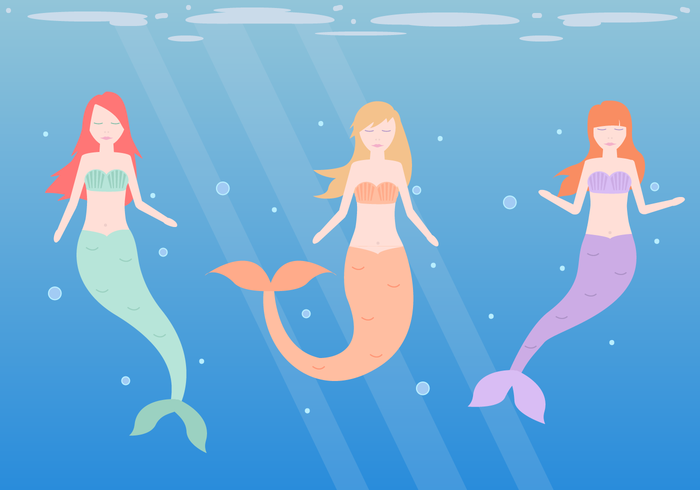 Mermaid Vector 700x490 Mermaid Vector