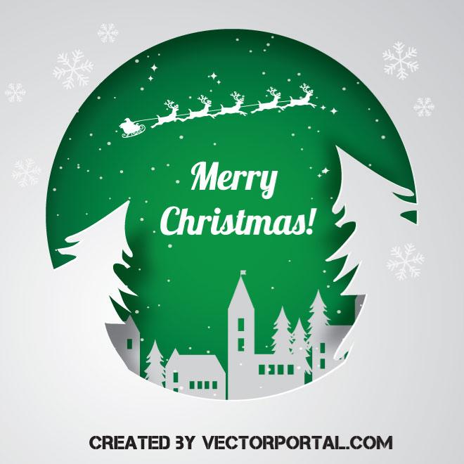660x660 Christmas Card Vector Graphics