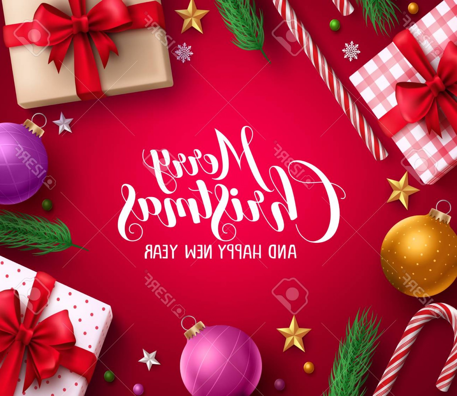 1560x1350 Photostock Vector Christmas Card Vector Background With Merry