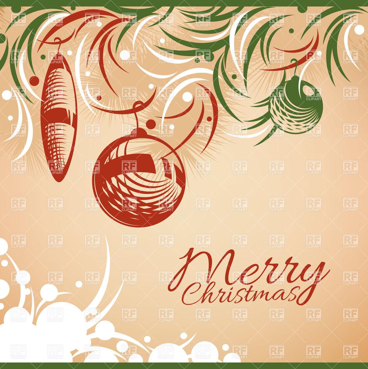 1197x1200 Retro Style Merry Christmas Card Vector Image Of Backgrounds