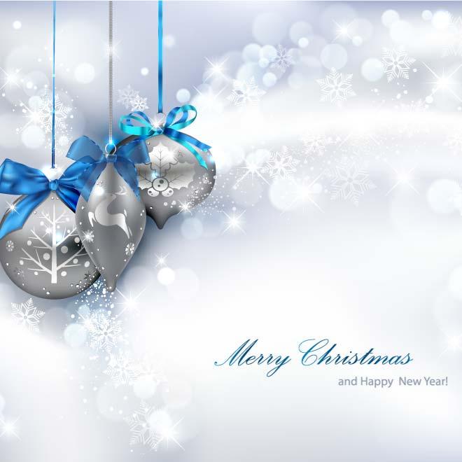660x660 Silver Christmas Card Vector
