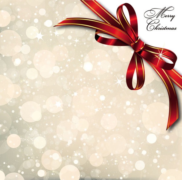 600x594 Bow Merry Christmas Cards Vector Download My Free Photoshop World