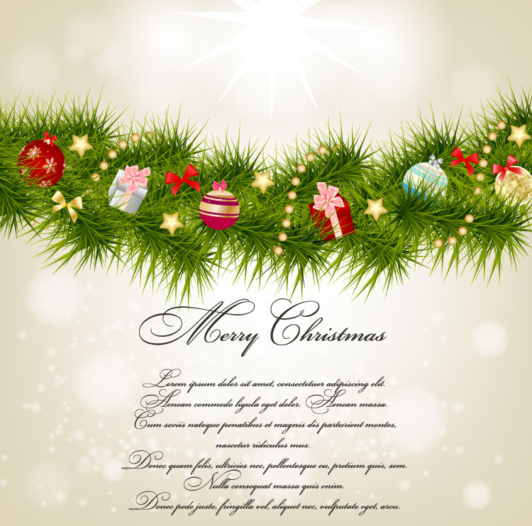 750x742 Christmas Card Background Vector Free Vectors Ui Download