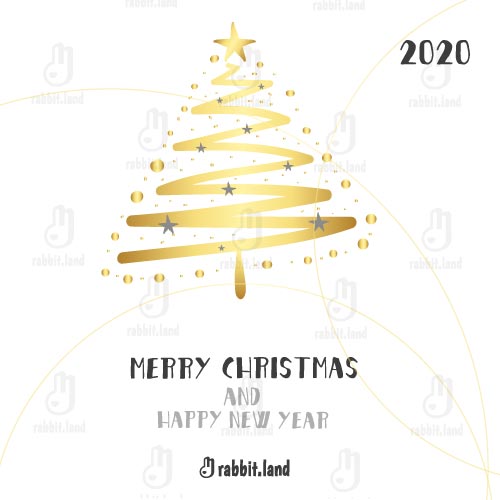 500x500 Merry Christmas Vector Illustration