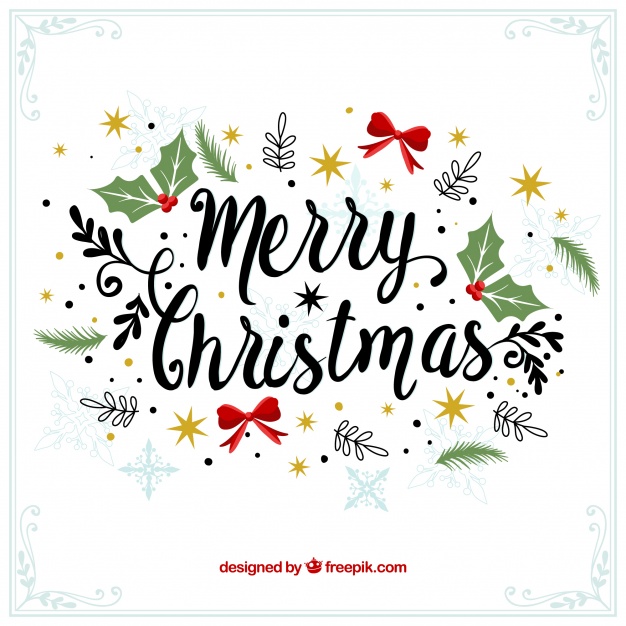 626x626 Merry Christmas Decorative Vintage Background Vector Free Download