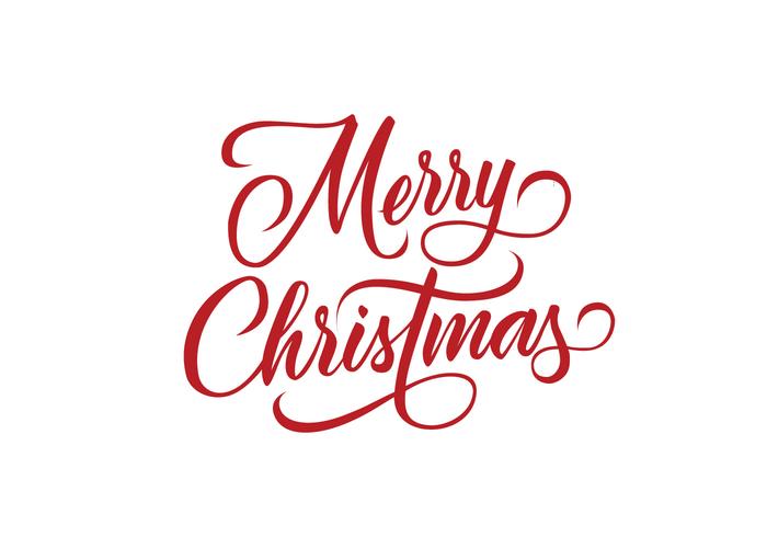 700x490 Merry Christmas Decorative Lettering Vector