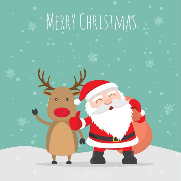 626x626 Merry Christmas Illustration Vector Free Download