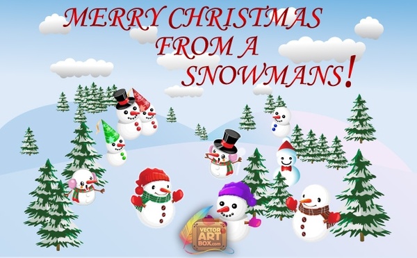 600x371 Merry Christmas Vector Free Vector In Adobe Illustrator