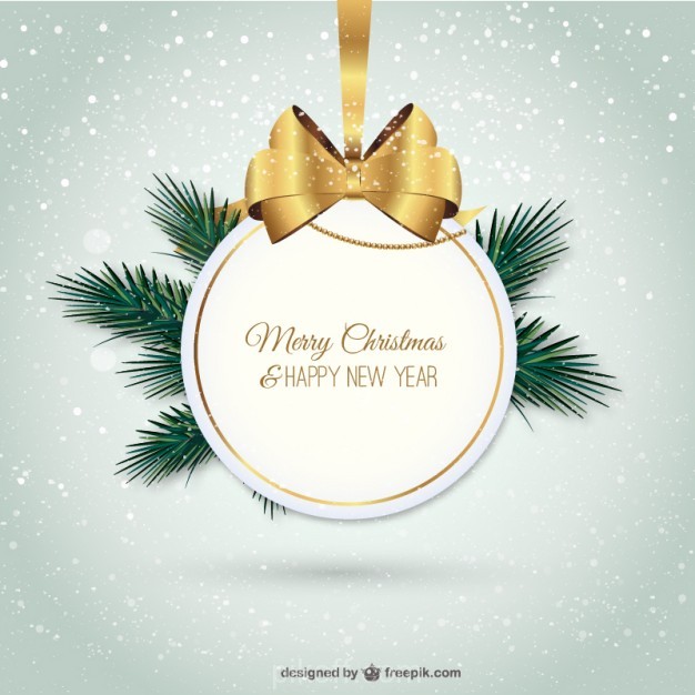 626x626 Elegant Merry Christmas Label Vector Free Download
