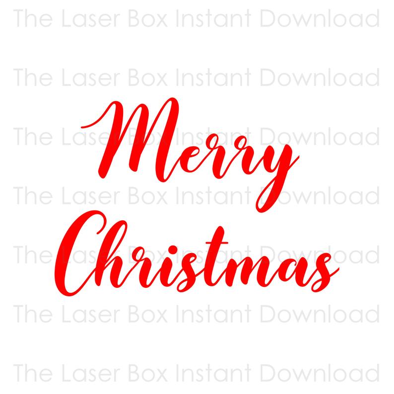 794x794 Merry Christmas Vector Png And Pdf Instant Etsy