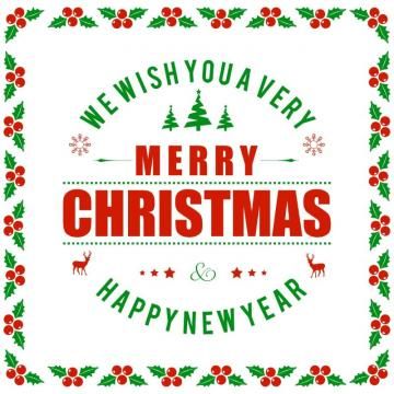 360x360 Merry Christmas With Frame Vector, Christmas Vector, Frame Vector