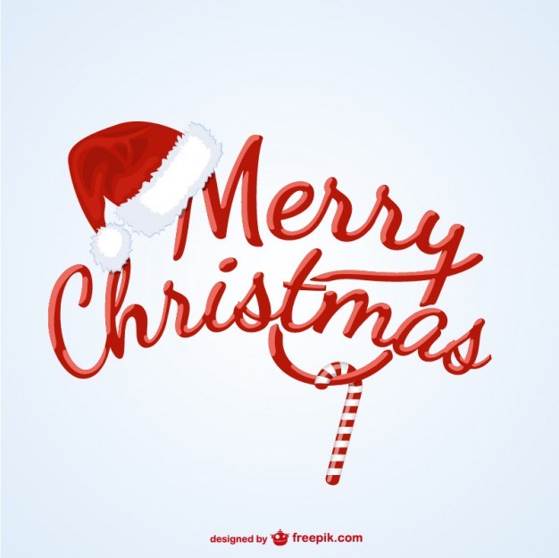 Merry Christmas Vector Text