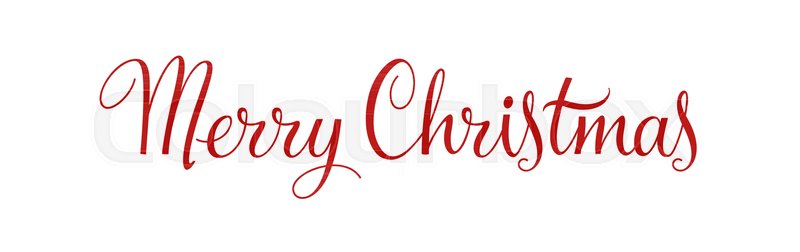 800x252 Merry Christmas Vintage Calligraphy Stock Vector Colourbox