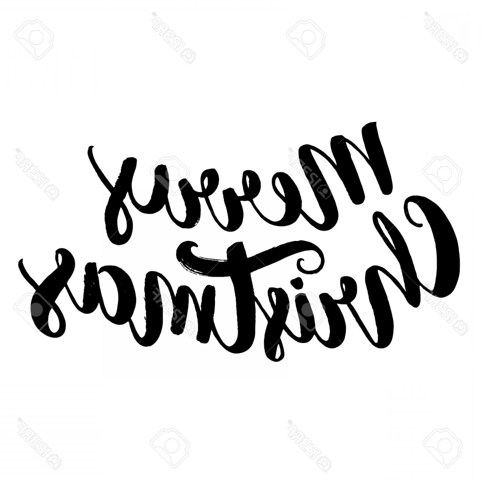 1560x1560 Merry Christmas Calligraphy Vector Handandbeak