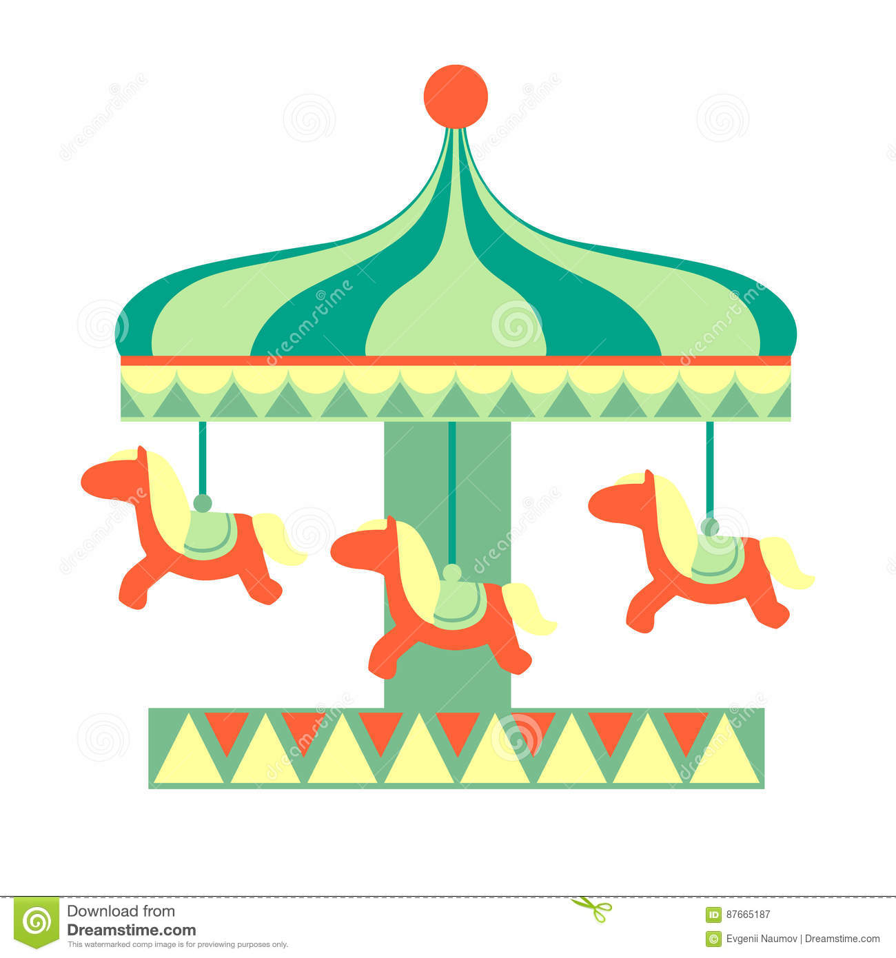 1300x1390 Merry Go Round Vector Images Clipart