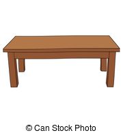 180x195 Mesa Aislado, Caricatura Tabla, Aislado