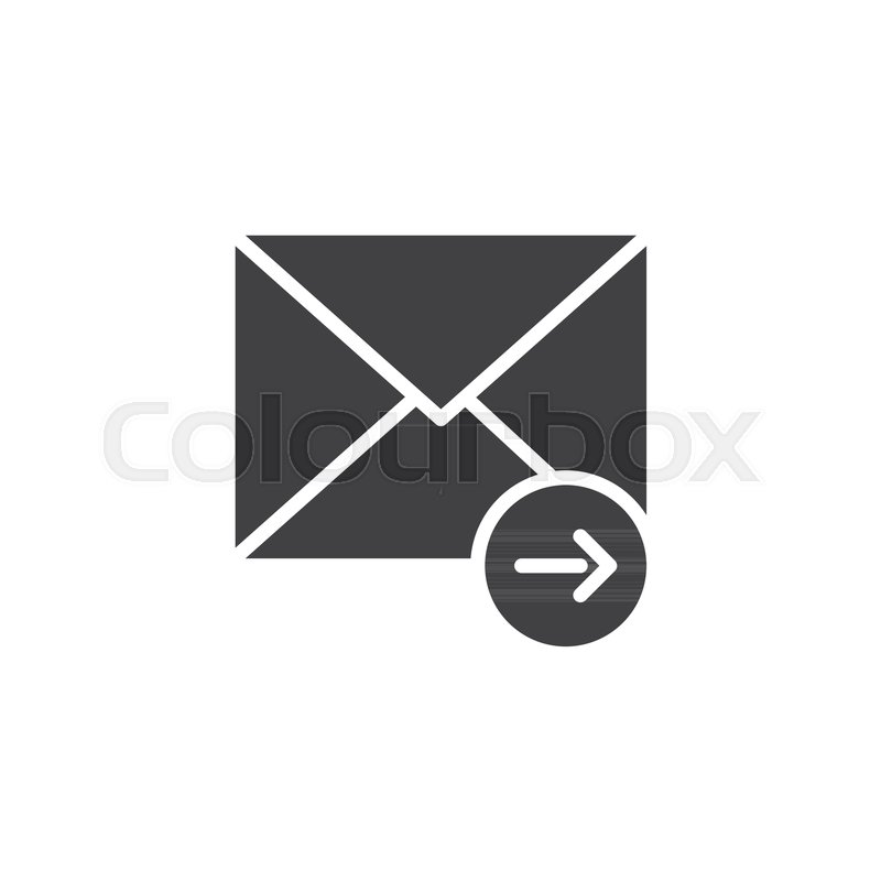 800x800 Send Message Icon Vector, Filled Flat Stock Vector Colourbox