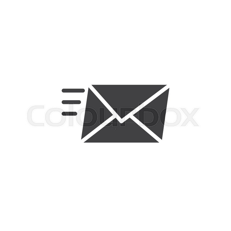 800x800 Sending A Message Icon Vector, Filled Stock Vector Colourbox