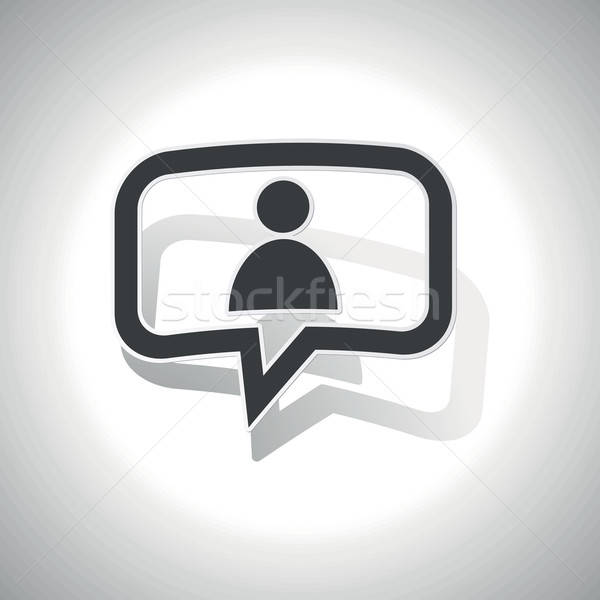 600x600 Curved User Message Icon Vector Illustration Ivan Ryabokon