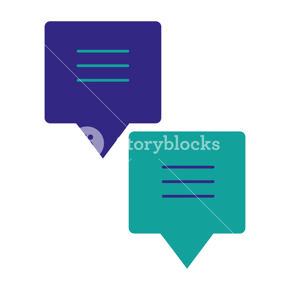 1000x1000 Speech Bubble Message Icon Vector Illustration Design Royalty Free