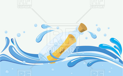 400x249 Message In A Bottle Vector Image Of Backgrounds, Textures
