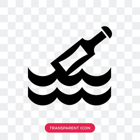 450x450 Message In A Bottle Vector Icon Isolated On Transparent Background
