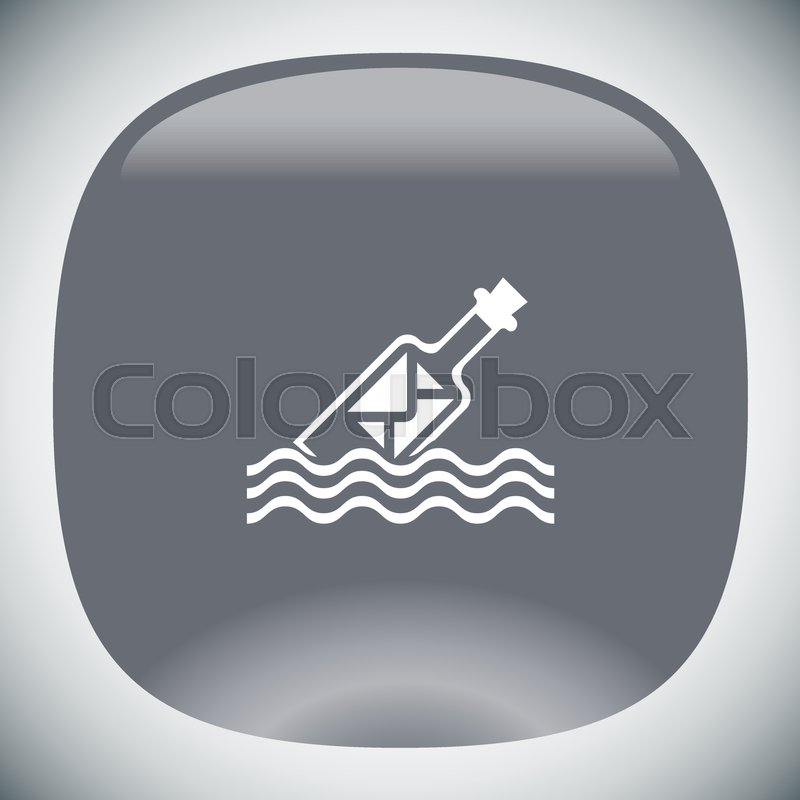 800x800 Message In A Bottle Vector Icon Stock Vector Colourbox