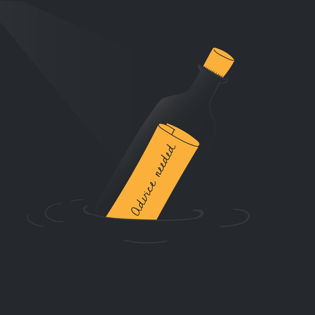 626x626 Vector Of Message Bottle Vector Free Download