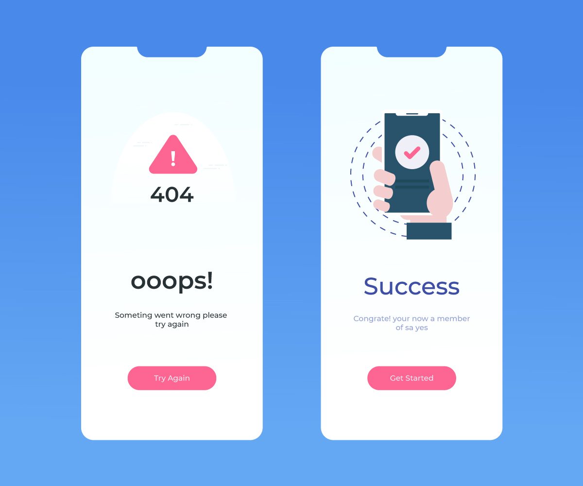 1200x1000 Success And Error Vector Download Frebers