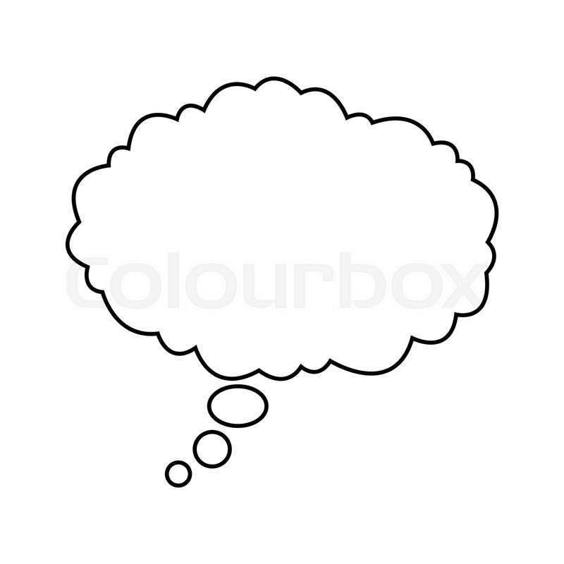 800x800 Bubble Speak Cloud Dialog Message Stock Vector Colourbox