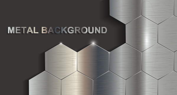 600x323 Geometric Metal Background Vector Pattern Vector Free Vector