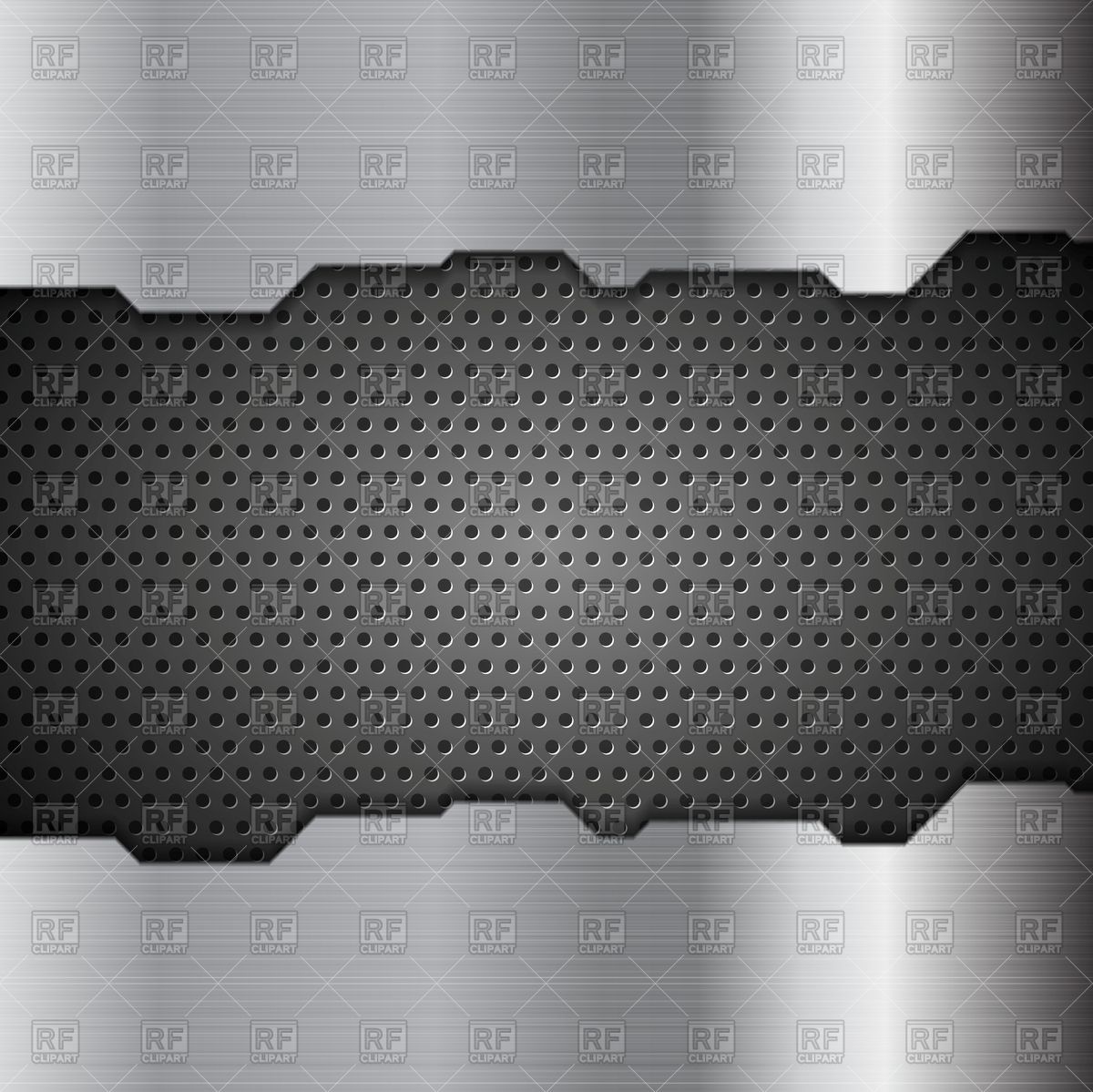 1200x1199 Metal Perforated Texture Tech Background Vector Image